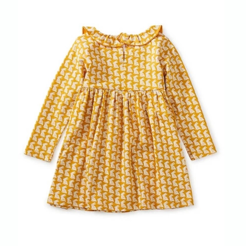 Tea Collection Ruffle Neck Empire Baby Dress - Picture 2 of 7